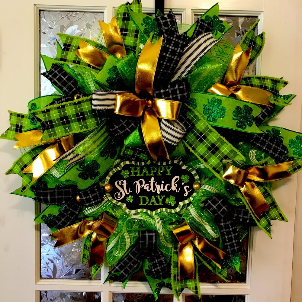 ♥️New Custom Designed St. Patrick’s Day Wreath